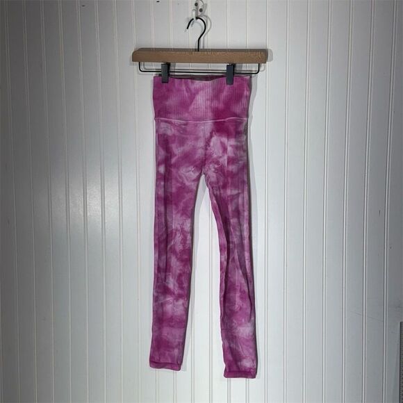 FP Movement Tie Dye Pink Sports Bra & Leggings Set XS/Small Seamless Yoga Gym - Picture 8 of 10